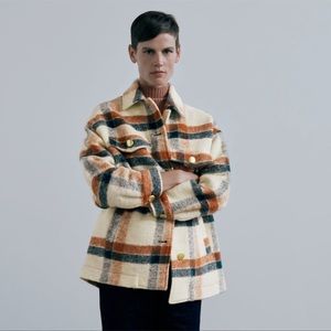 Zara Plaid Jacket XS